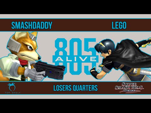 805 Alive - Smashdaddy (Fox) VS Lego (Marth) - SSBM - Losers Quarters