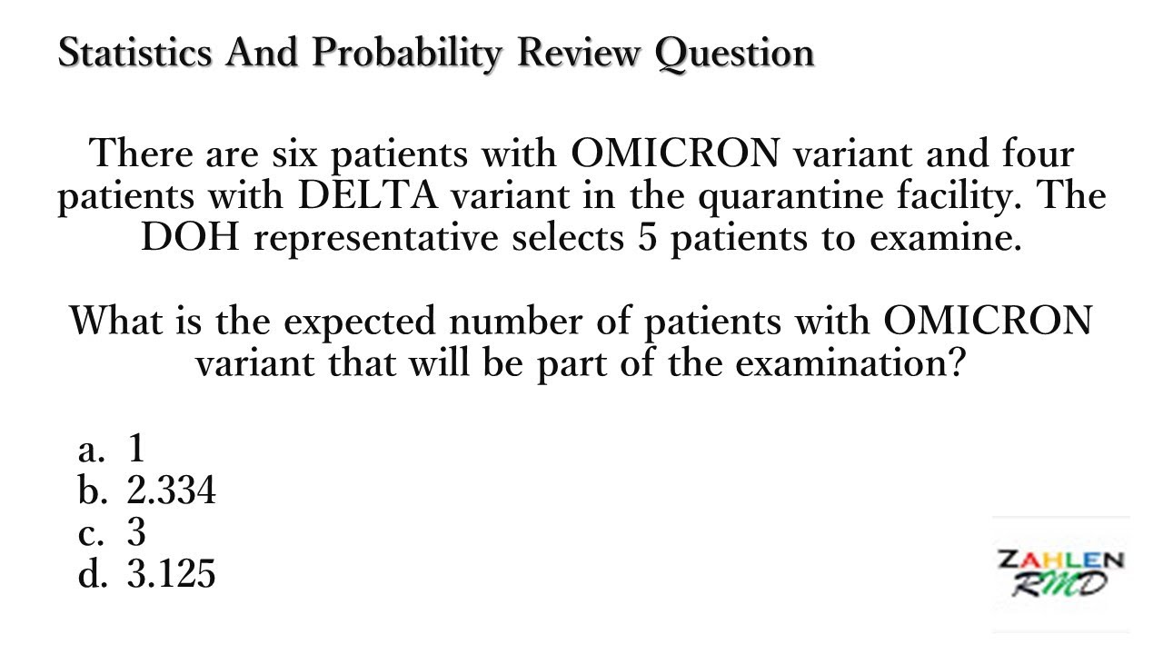 Review Question on Statistics and Probability } Expected Value | Math Challenge