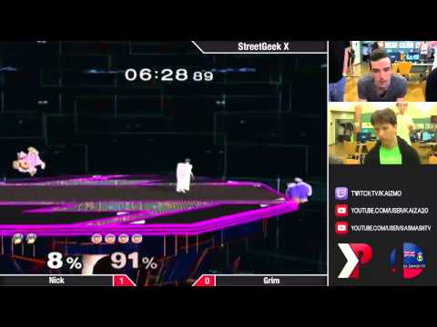 StreetGeek X SSBM: Nick vs Grim (Marth vs Falco/Ice Climbers)