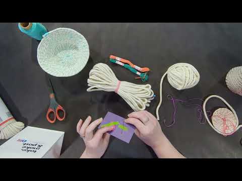 Arts @ APL 🎨  Rope Coil Baskets