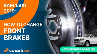 How to replace the Front Brakes 2019 - 2025 RAM 1500  🚗