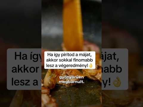 Így pirítsd a csirkemájat!👌 #csirkemáj #házimájkrém