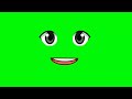 Non Copyright Green Screen Happy Face Talking Animation || Face Speaking Green Screen Eye & Mouth