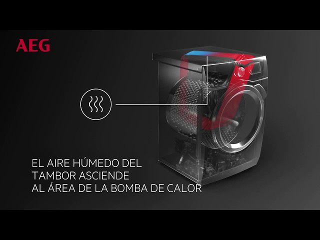 AEG T7DBG841 Secadora con Bomba de Calor Carga Frontal 8Kg A++ Blanco video