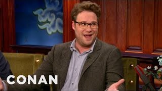 Seth Rogen&#39;s Hangover Flight From Hell | CONAN on TBS