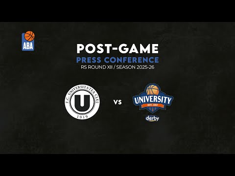 🎙️ Press conference: U-BT Cluj-Napoca v SC Derby