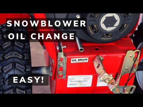Troy Bilt, Cub Cadet, MTD, or Craftsman Snowblower Oil Change