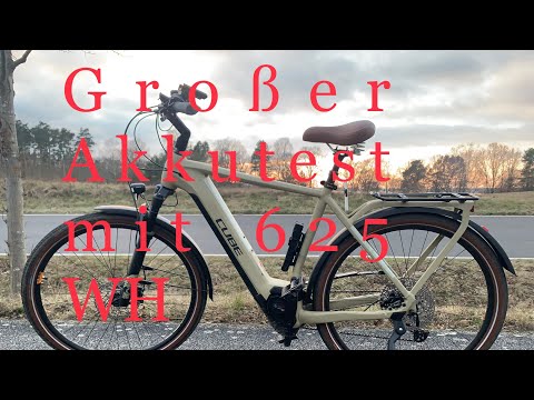 E-Bike Akkureichweite mit 625 WH auf Tour, Cube Kathmandu Hybrid Pro 2022 (Bosch CX Motor)