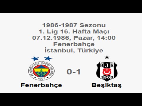 Fenerbahçe 0-1 Beşiktaş [HD] 07.12.1986 - 1986-1987 1st League 16 + Before & Post-Match Comments