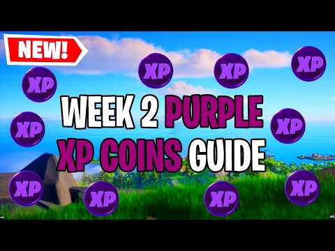 *NEW* All Week 2 Purple XP Coins Location Easy Guide (Fortnite Chapter 2 Season 4)