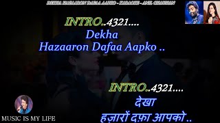 Dekha Hazaron Dafaa Aapko Karaoke With Scrolling L