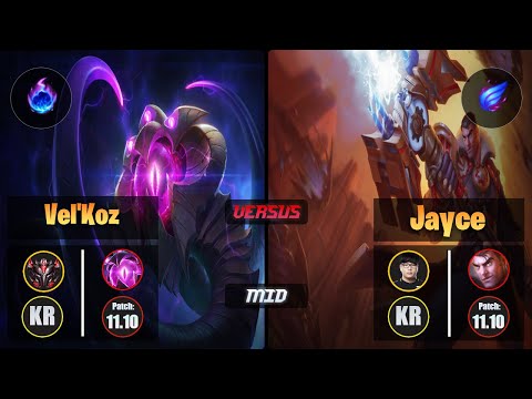 GrandMaster VEL'KOZ [Arcane Comet] (Mid) VS Lava JAYCE - Grandmaster KR Patch 11.10