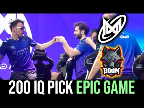 NIGMA vs BOOM — 200 IQ LAST PICK EPIC GAME