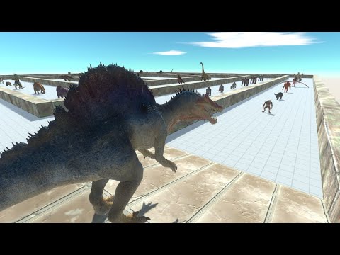 Spinosaurus death run - Animal Revolt Battle Simulator
