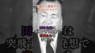官僚すら驚愕した角栄のアイデア#田中角栄 #政治