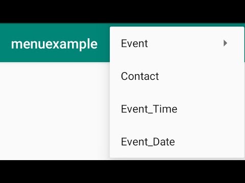 Option Menu with Sub Items__ Android Tutorial Studio | Learn Codz