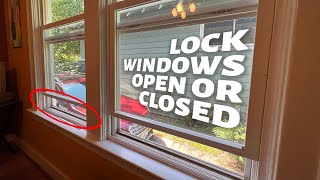 How to Lock a Partly Open Double Hung Window.