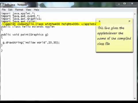 How To Create A Basic Java Applet