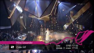CIDER HILL artist NINA LASSANDER - EUROVISION SONG CONTEST 2010 - SUOMI - FINLAND - FINLANDIA