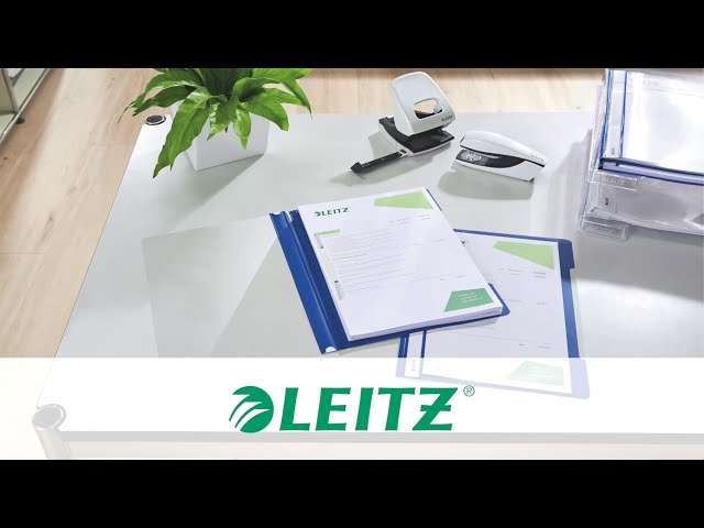 Cx. de 25 classificadores Leitz pvc Din A4 : az. claro es41910030 - vídeo 1