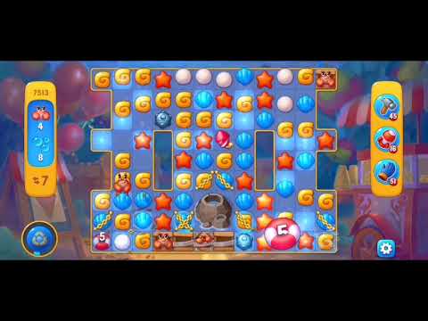 Fishdom 7513 Hard Level - NO 💣🧨💥