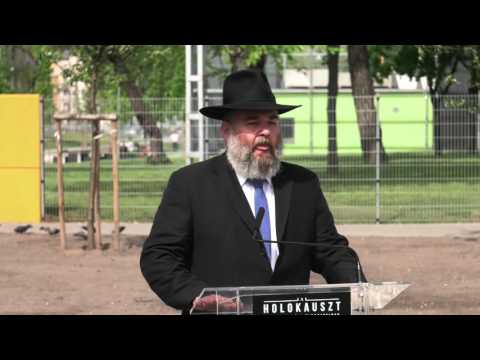 Szabó György, a Mazsök elnökének beszéde a munkaszolgálatos emlékmű avatásán