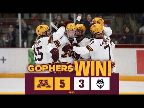 Highlights: #2 Gopher Women's Hockey Tops #11 UConn For First Win of 2024