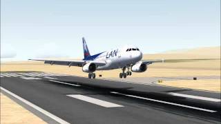 preview picture of video '[FSX] LAN Perú A319 Landing at Jorge Chavez Intl.'