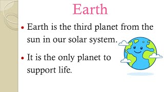Essay on Earth | 20 Lines on Earth #easytolearnandwrite #essay #earth #planet#nature#world#science