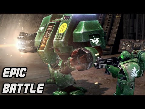 SPACESHIP DEFENSE: Dark Angels vs Chaos Space Marines! - Men of War: Warhammer 40k Mod