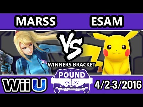 Pound 2016 - ESAM (Pikachu) Vs. Marss (Zero Suit Samus) - Pools Round 2 - Smash Wii U