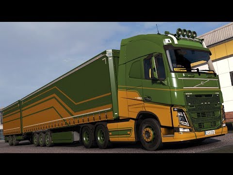 ETS2 1.34 ProMods 2.33 Volvo FH16  Uppsala - Skelleftea