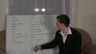 Italian terms list Level 2.