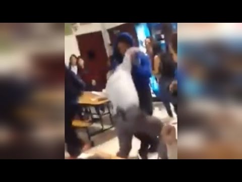 Watch High School Student Body Slam Principal During Cafeteria Fight