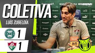 COLETIVA LUIS ZUBELDÍA | AO VIVO | Coritiba x Fluminense - Brasileirão 2026