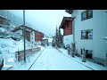 Snowy Walk In Zermatt Switzerland Winter Snowfall In The Alps 4K