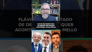 Ao desistir de última hora, "Flávio bolsonaro saiu derrotado de um debate que se