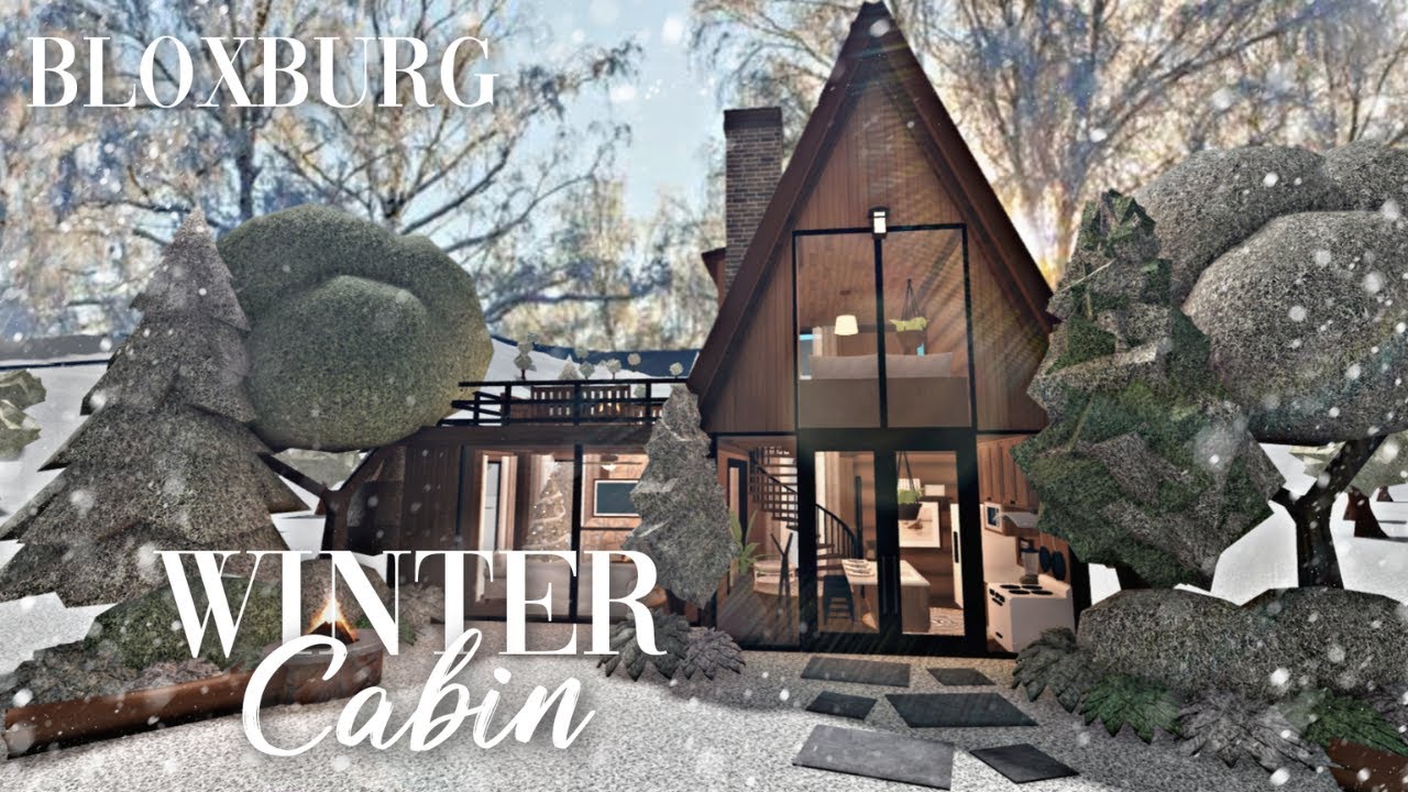 Roblox Bloxburg - Winter Cabin House - Minami Oroi