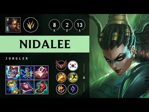 Nidalee Jungle vs Gwen - KR Grandmaster Patch 25.07