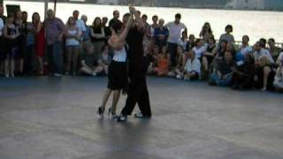 Guillermina Quiroga and Junior Cervila in NYC at Pier 54