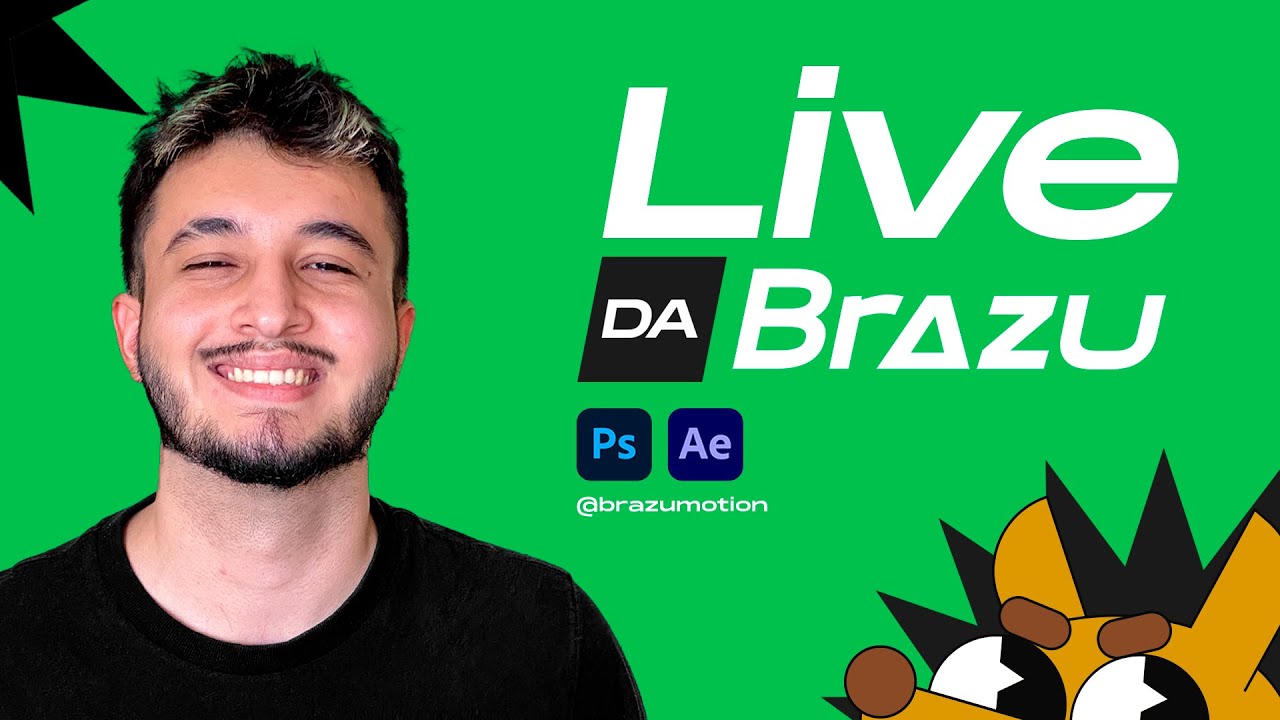 LIVE DA BRAZU #49 | Animação de PERSONAGEM na prática, vou dar vida ao Zu 🐕