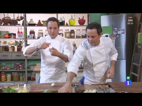 Torres en la cocina 2016 01 26 Alcachofas con huevos de codorniz