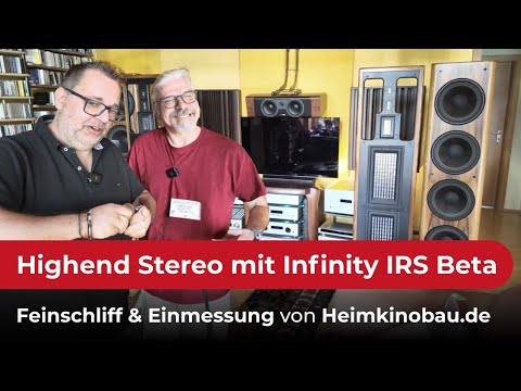 Highend Stereo mit Infinity IRS Beta Lautsprechern trifft Heimkino - Holger hat es eingemessen.