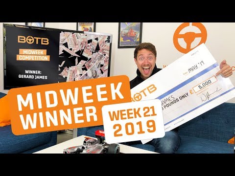 BOTB Midweek Competition Winner! Gerard James - £5,000 Cash - Week 21 2019