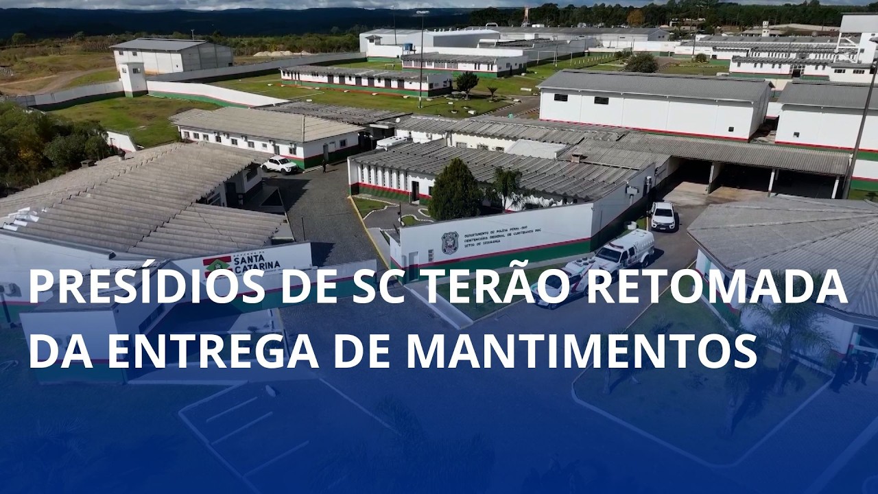 Famílias voltam a entregar mantimentos em presídios de SC