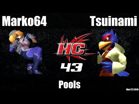 HC43 Melee Pools: Marko64 (Sheik) vs Tsuinami (Falco)