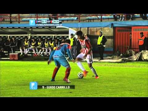 Gol Carrillo. Arsenal 0 - Estudiantes 1. Fecha 1. Torneo Primera División 2014. Fútbol Para Todos