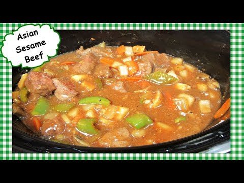 Slow Cooker Asian Sesame Beef ~ Easy Crock Pot Beef...