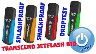 Transcend 128 GB JetFlash 810 Black/Blue (TS128GJF810) - відео 2