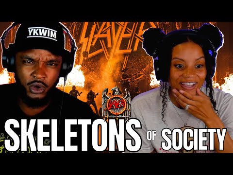 🎵 Slayer - Skeletons of Society REACTION